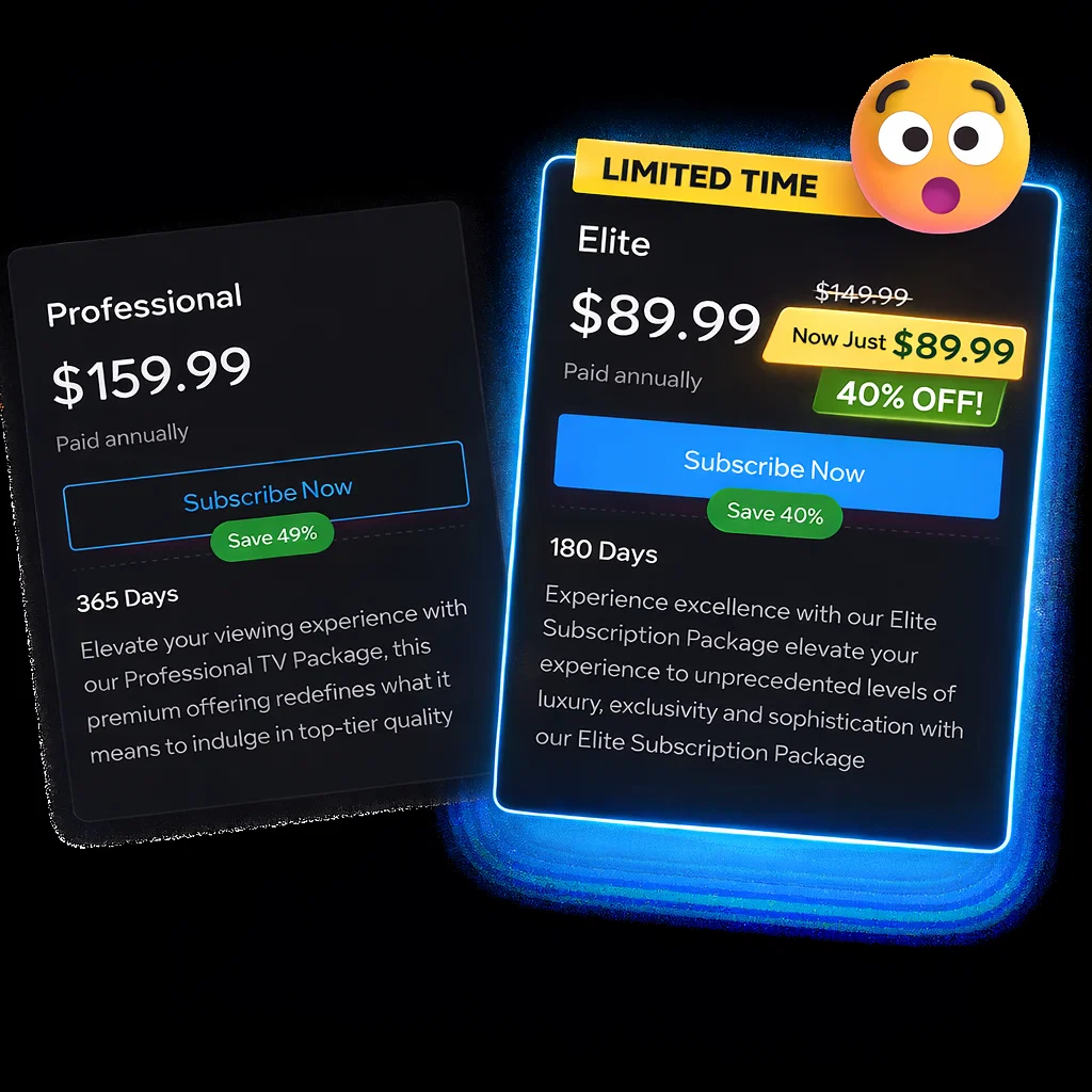 Clear transparent pricing and subscription plans displayed